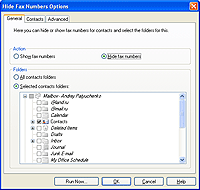 Hide Fax Numbers